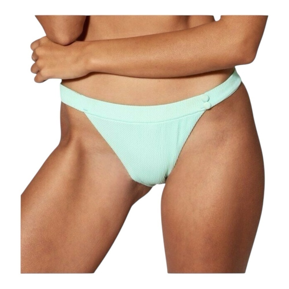 Red Carter Paige Textured Bikini Bottom in Mint NWT